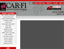 Tablet Screenshot of car-fi.com